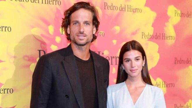 Feliciano López y Sandra Gago, padres de su primer hijo, Darío