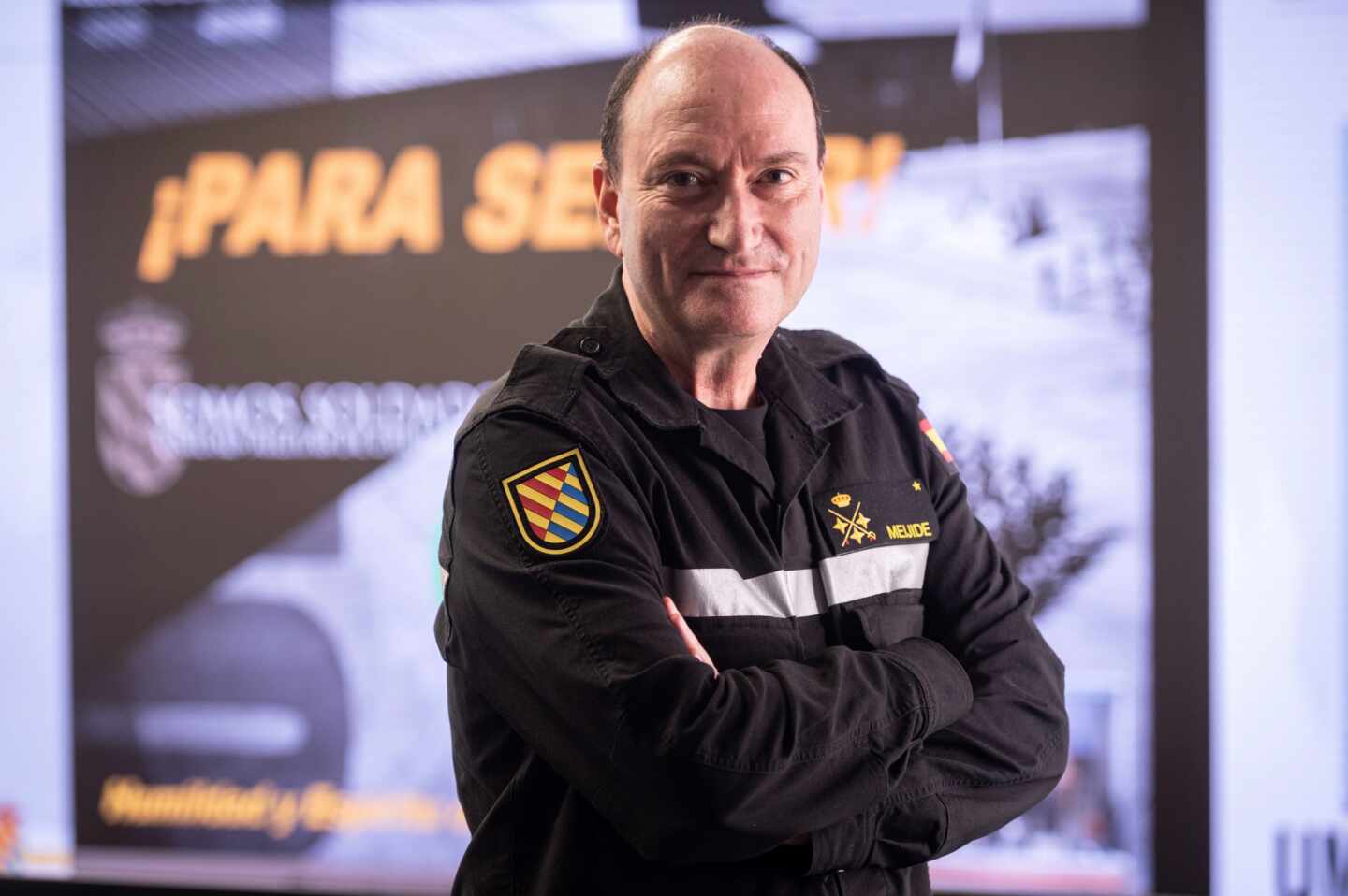 El general jefe de la Unión Militar de Emergencias (UME), Luis Martínez Meijide.