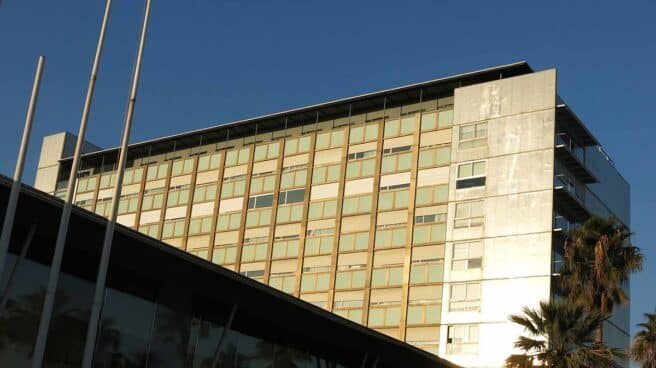 Fachada del Hospital del Mar, en Barcelona.