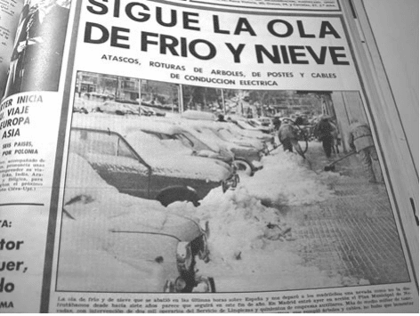 Cuando los madrileños esquiaron en el Parque del Oeste: las nevadas que puede superar Filomena