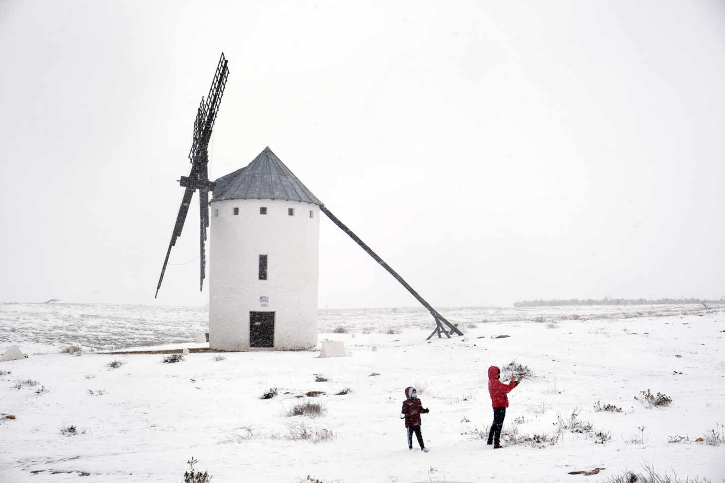 Galería: las imágenes de la borrasca Filomena que cubre de nieve a media España