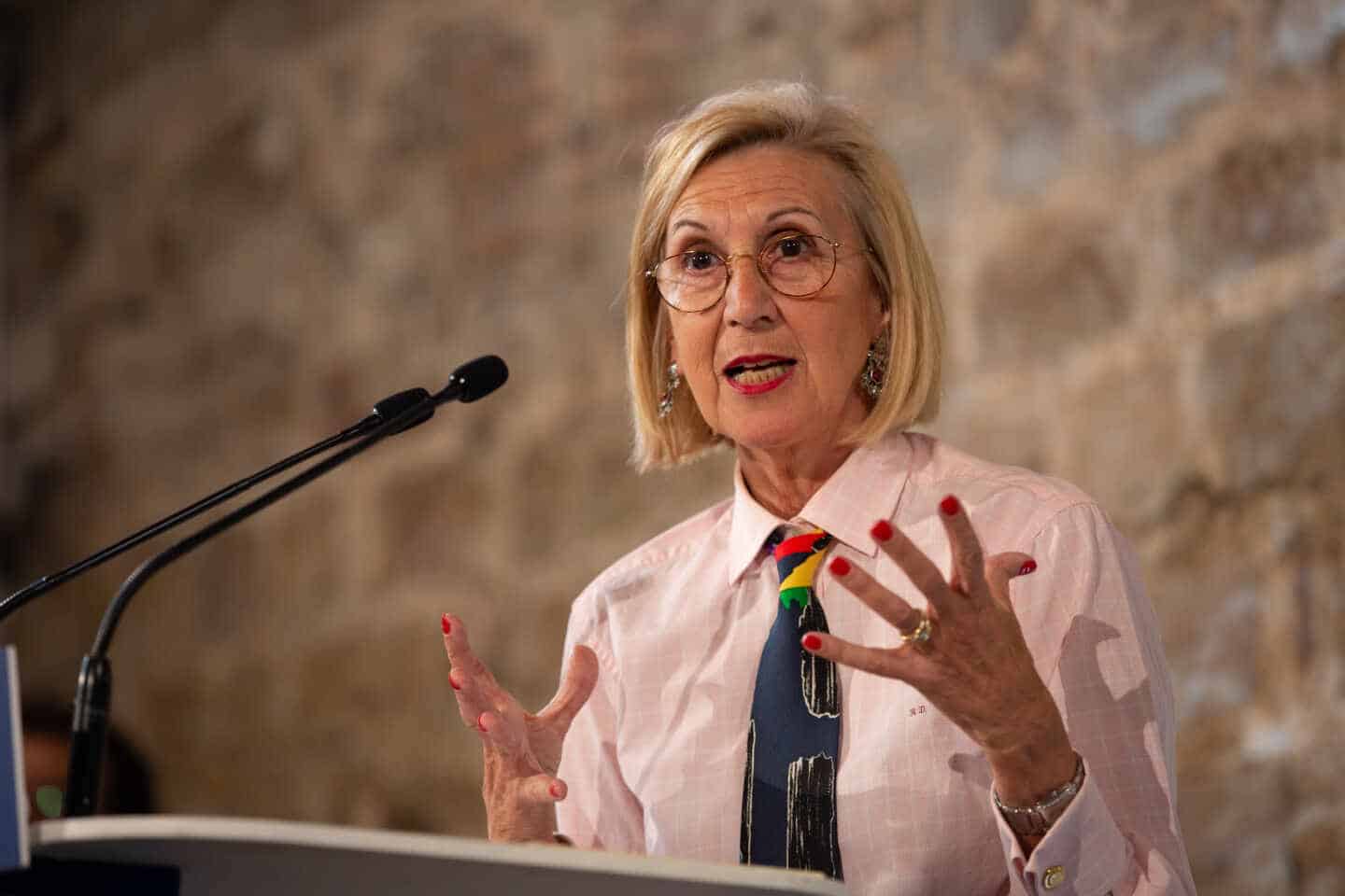 Rosa Díez denuncia ante Europa la actitud del Gobierno frente a los disturbios por Pablo Hasel