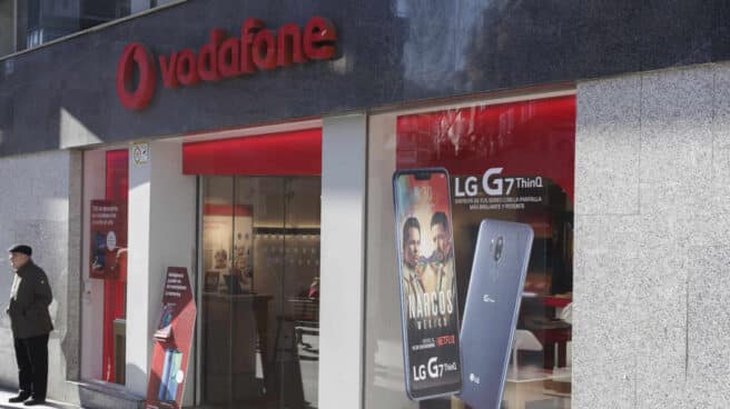 Una tienda de Vodafone en España