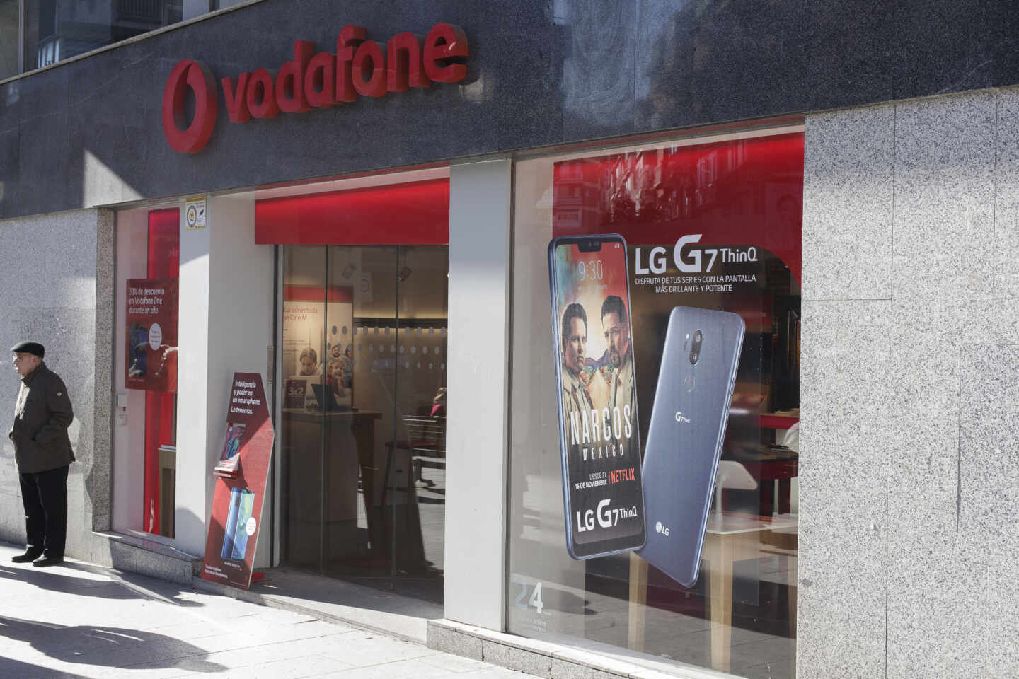 Una tienda de Vodafone en España