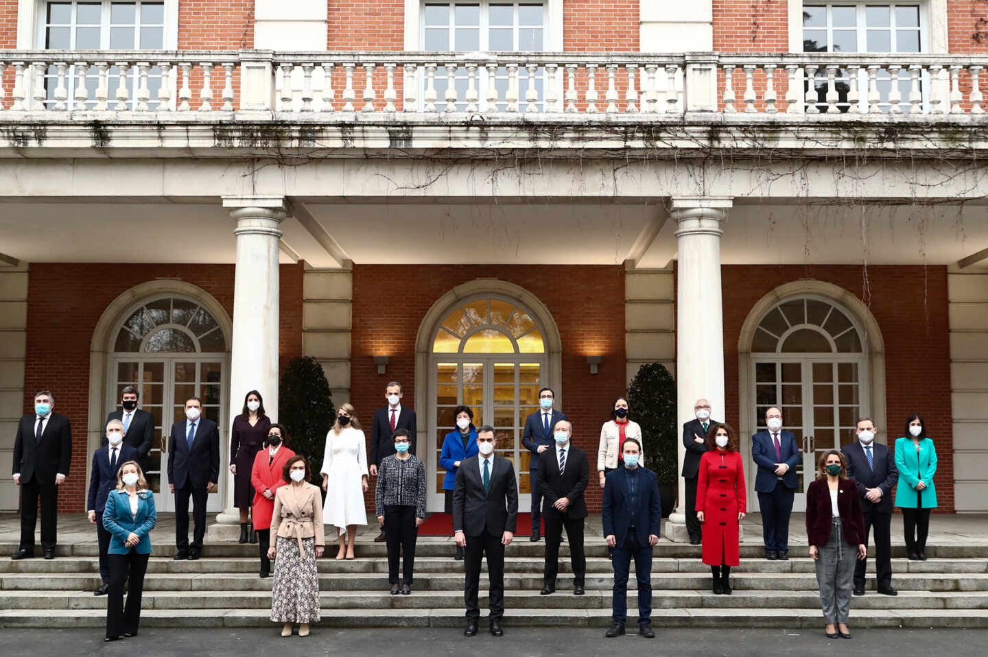 Foto de familia del Consejo de Ministros en La Moncloa.