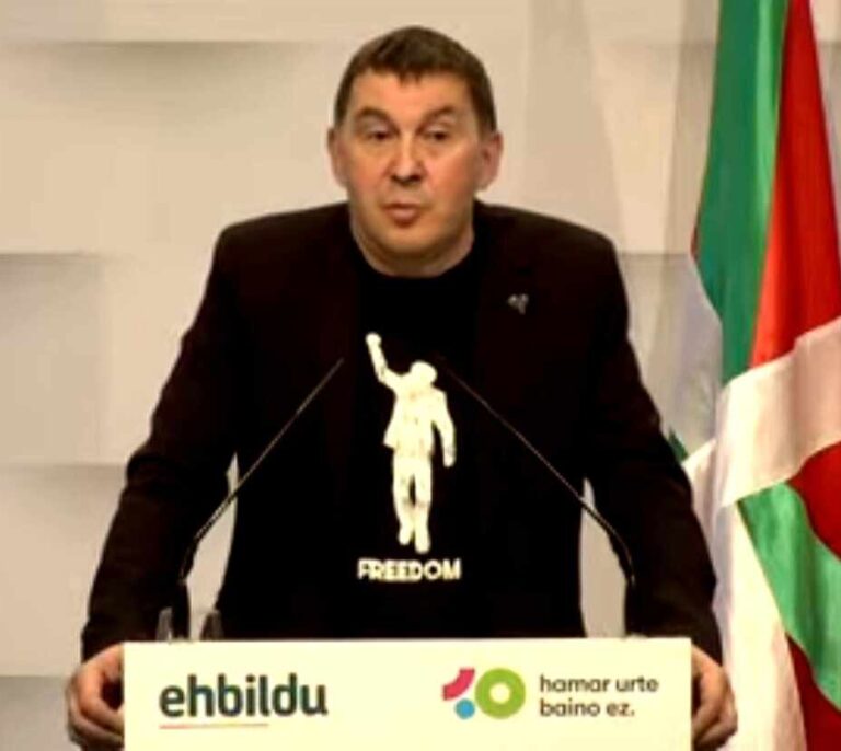 Otegi a Sánchez tras el 14-F: "Nuestras viejas naciones quieren decidir su futuro"