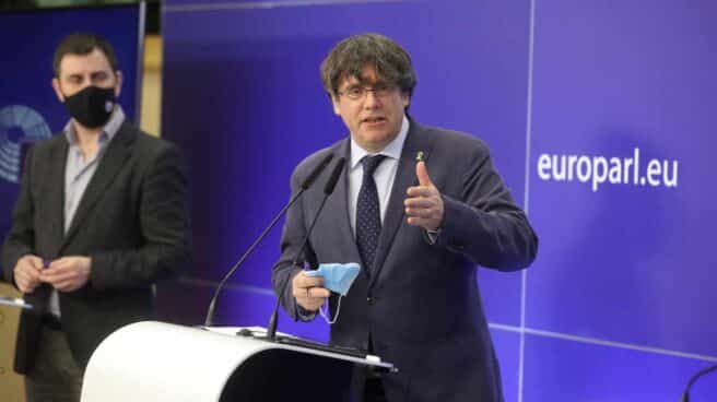 El eurodiputado de JxCat y expresidente de la Generalitat, Carles Puigdemont. El eurodiputado de JxCat y expresidente de la Generalitat, Carles Puigdemont.