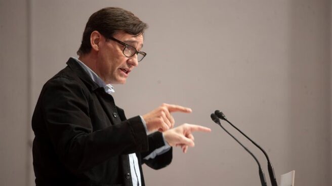 El candidato del PSC a la presidencia de la Generalitat, Salvador Illa.