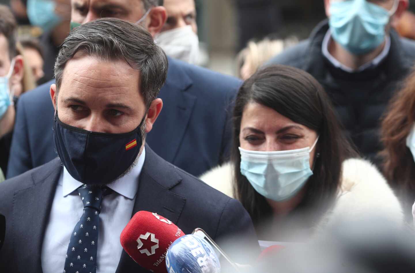 Santiago Abascal y Macarena Olona.