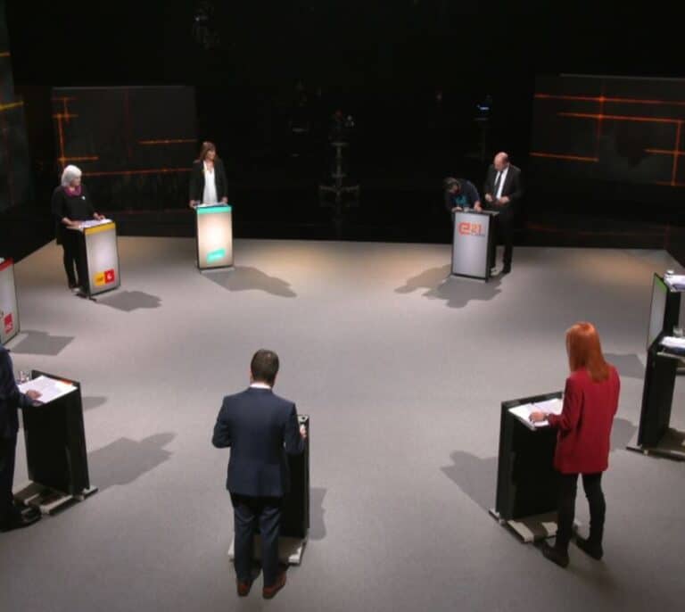 Los candidatos del 14F recrudecen sus reproches en un bronco debate en TV3