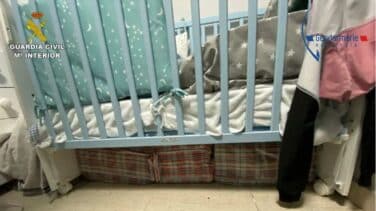Cae el jefe de una banda que escondía 187 kilos de hachís bajo la cuna de su bebé