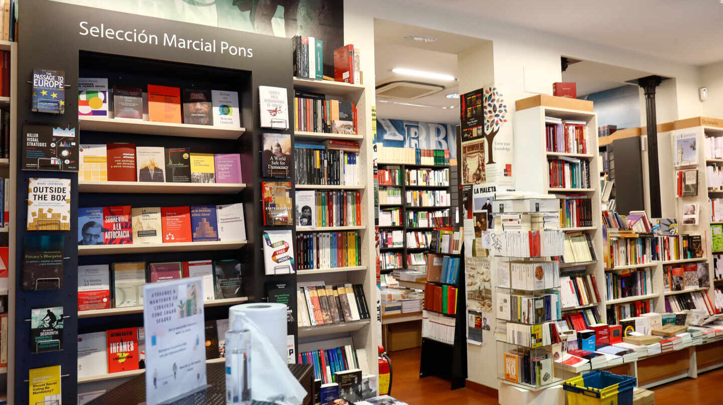 El interior de una librería independiente