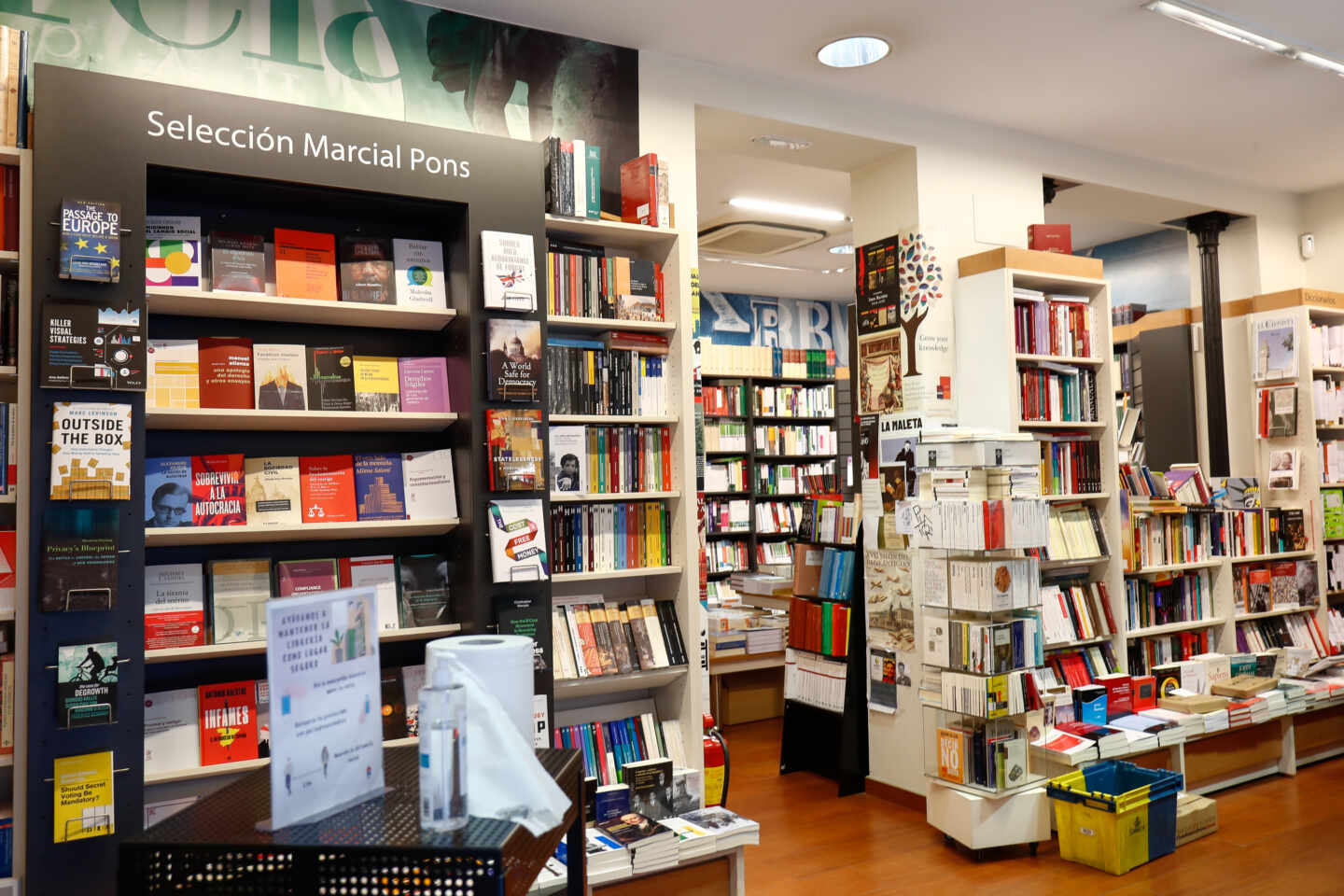 El interior de una librería independiente