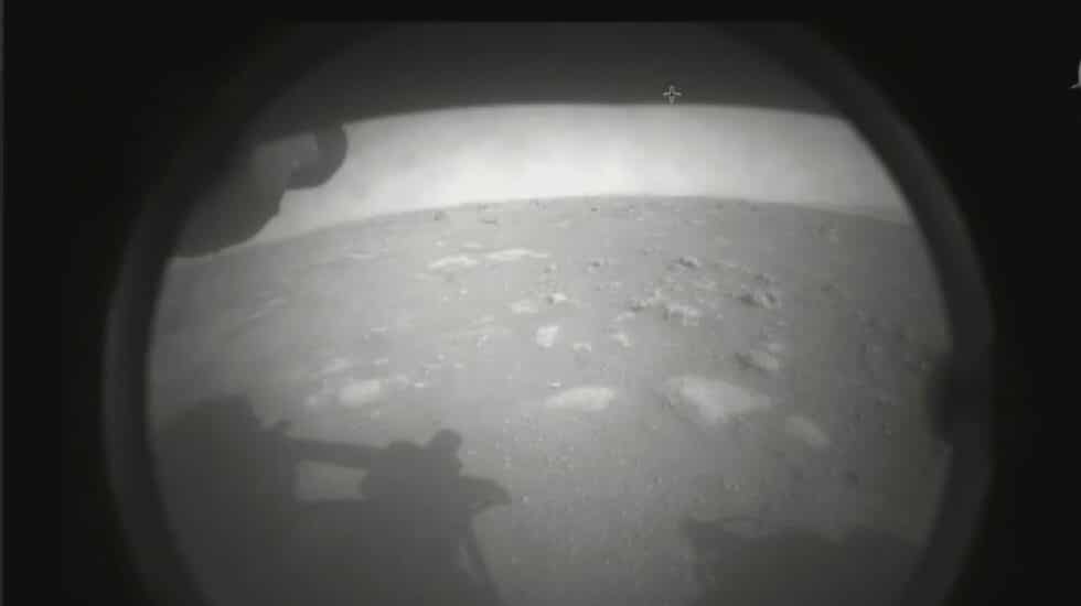 Imagen enviada por el rover Perseverance desde Marte.