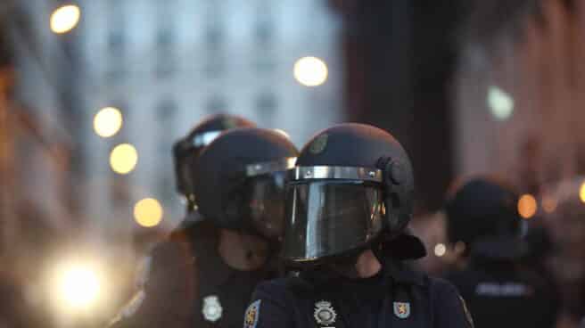 Antidisturbios en una manifestación de Rodea el Congreso de 2014.