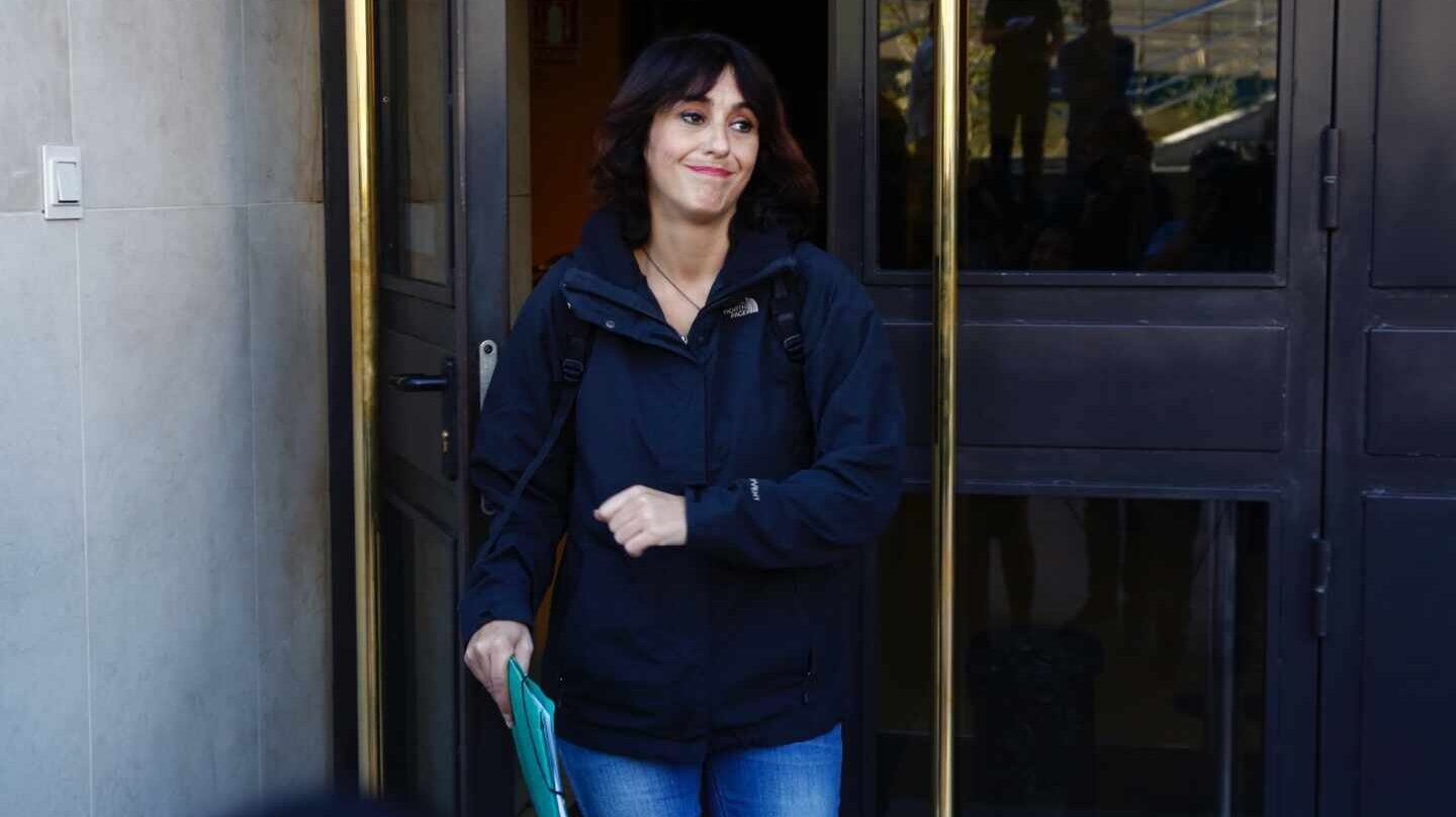 Juana Rivas acude a recoger la sentencia de su caso en España, en 2018.