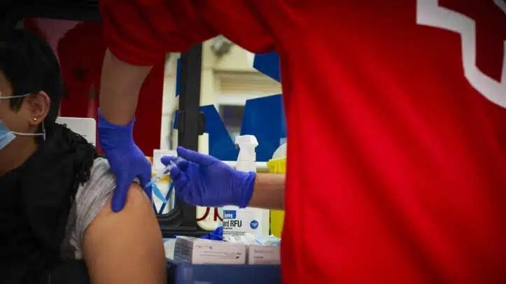 Campaña de vacunación de la gripe en Madrid.
