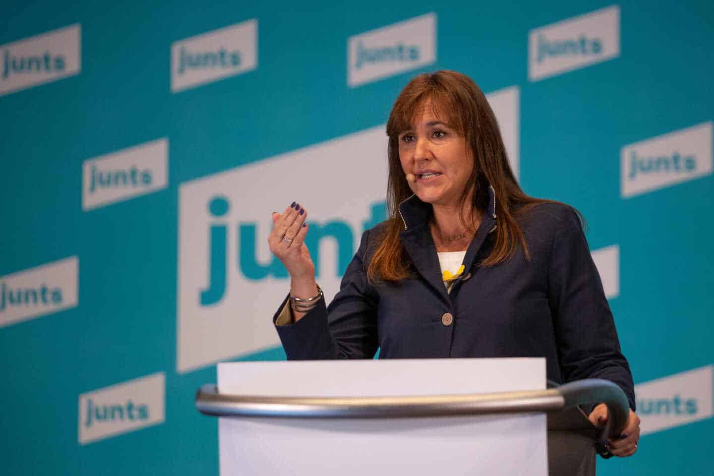 La candidata de JxCat a la Generalitat, Laura Borràs
