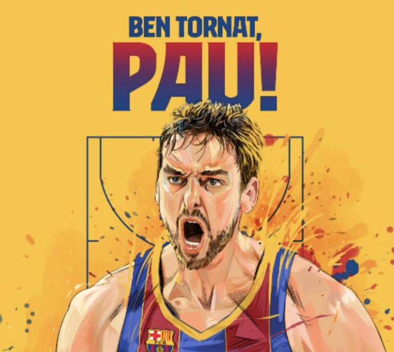 Pau Gasol regresa al Barcelona 20 años después