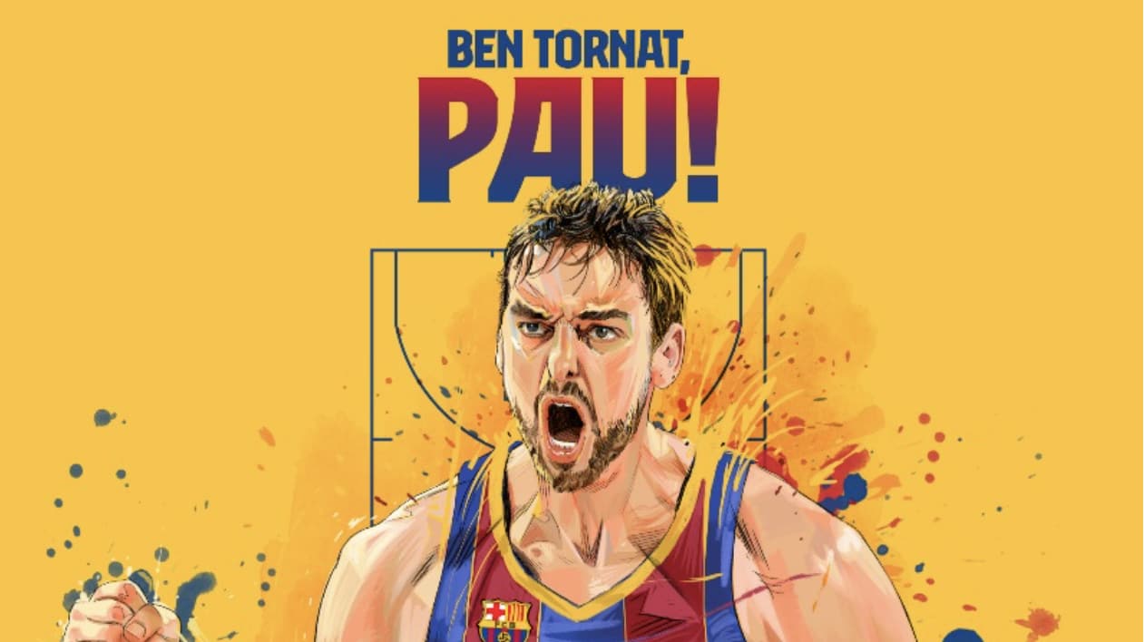 Pau Gasol regresa al Barcelona 20 años después