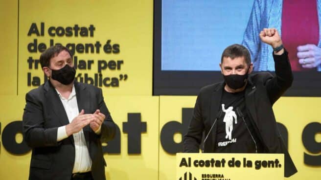 Elecciones Cataluña: mitin de ERC con Junqueras y Otegi. Elecciones Cataluña: mitin de ERC con Junqueras y Otegi.
