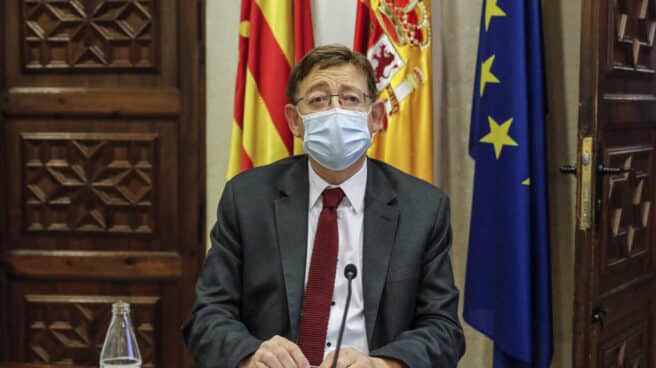 Ximo Puig, el president de la Generalitat Valenciana en una rueda de prensa