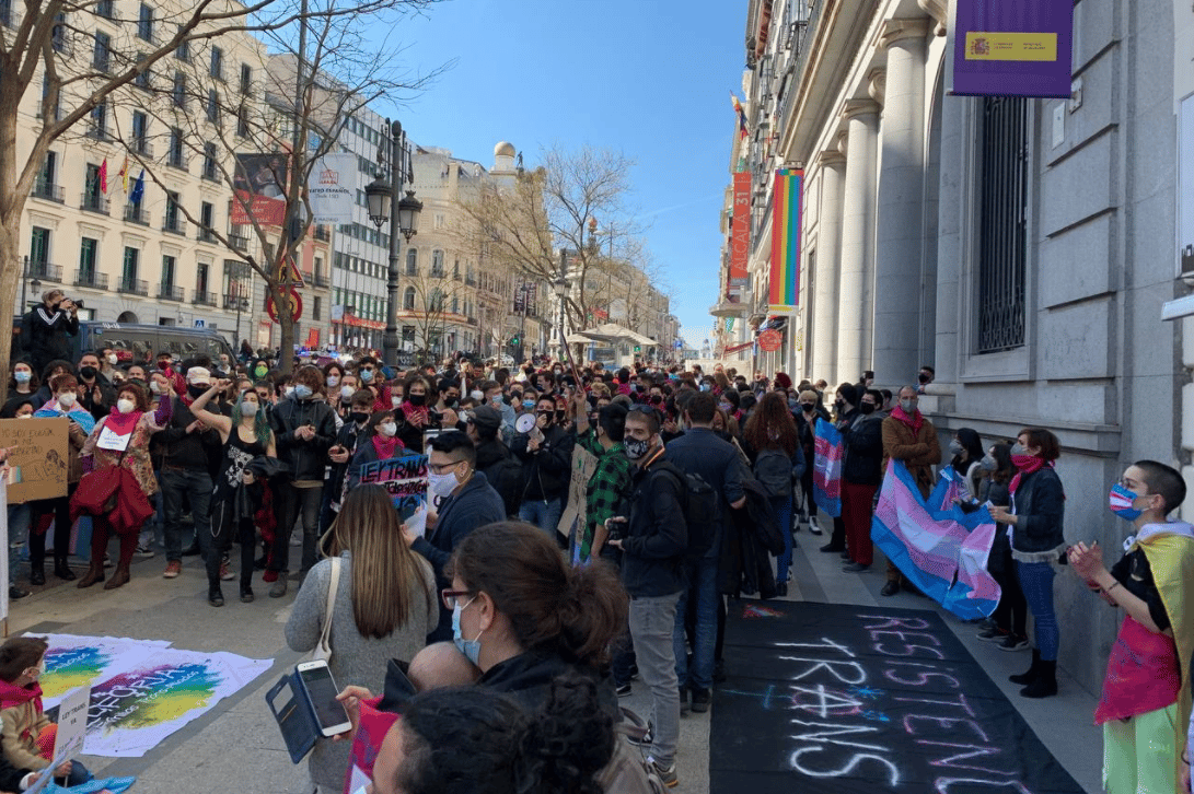 Manifestación ley trans