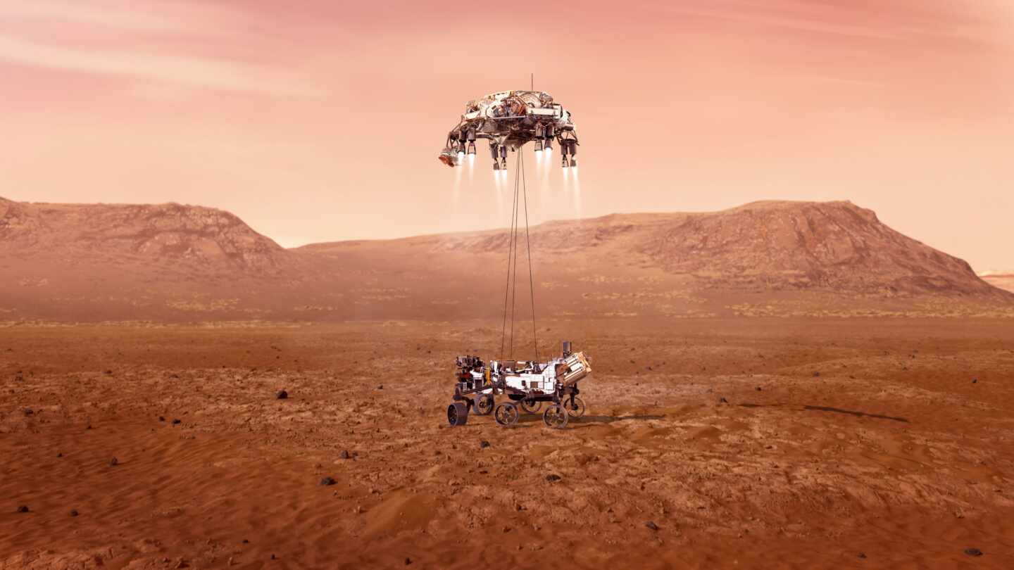 Imagen del Persevarance en Marte