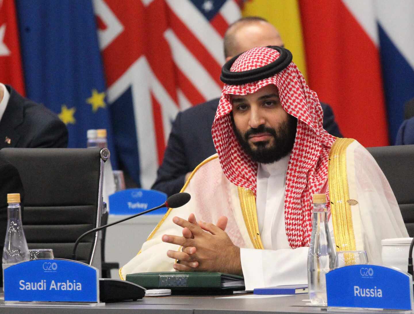 Mohamed bin Salman, príncipe heredero de Arabia Saudí, en un foro internacional