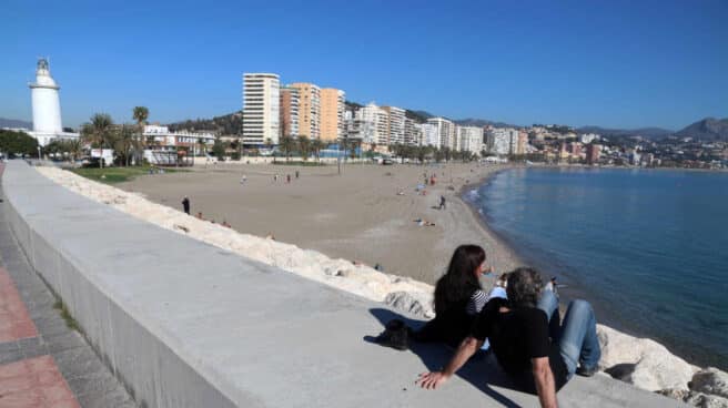 Playa de La Malagueta (Málaga).