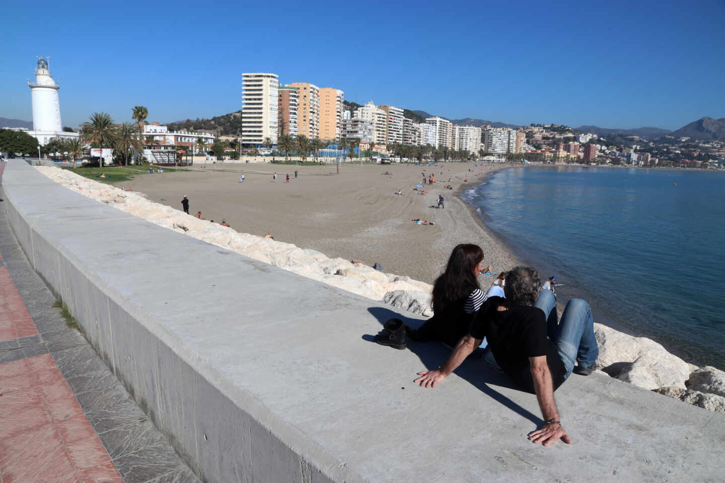 Playa de La Malagueta (Málaga).