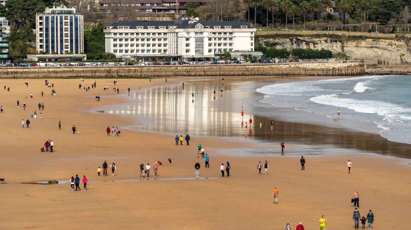 Playa de El Sardinero (Santander).