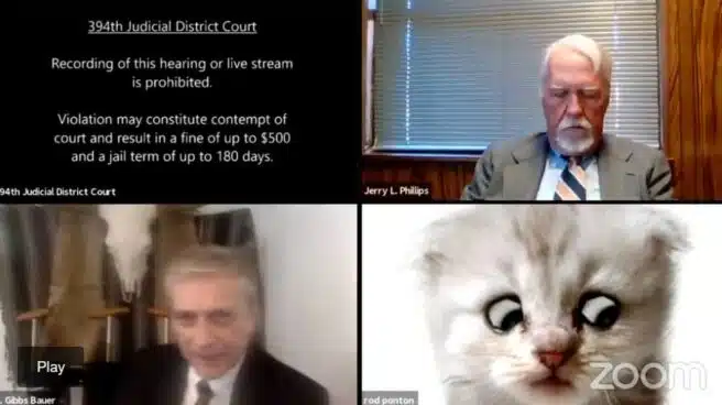 VÍDEO | "Señor juez, no soy un gato": el momento en el que un abogado olvidó quitar un filtro de ZOOM