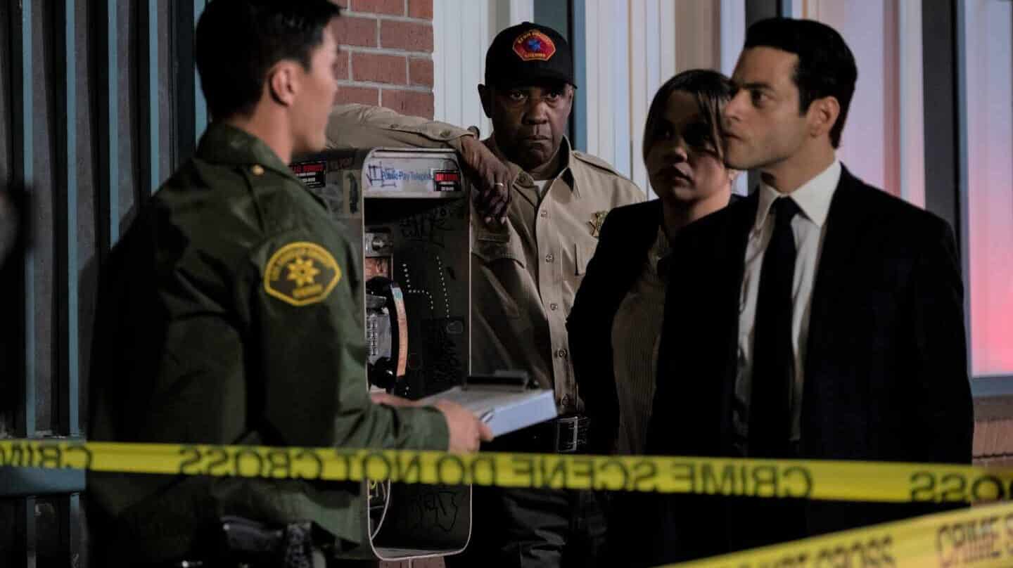 Imagen extraída de 'Pequeños detalles', con Rami Malek y Denzel Washington.