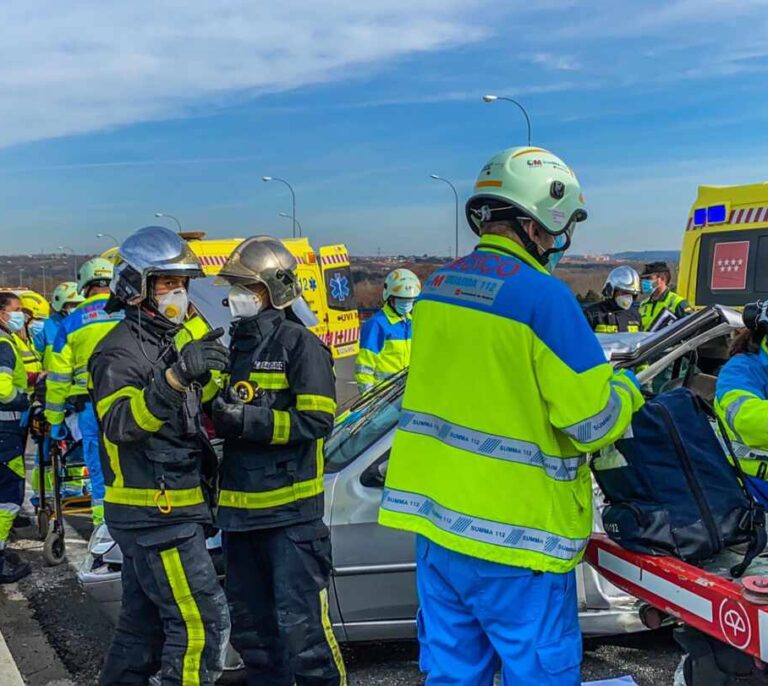 Un gruista muere y un chófer de VTC está grave tras un atropello en la M-45