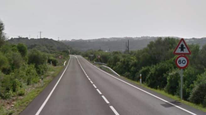 Carretera de Mahón a Fornells, en la isla de Menorca. Carretera de Mahón a Fornells, en la isla de Menorca.