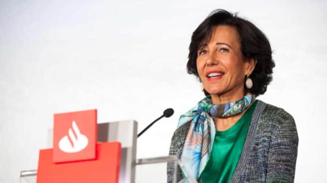 La presidenta de Santander, Ana Botín, durante la última presentación de resultados del banco.