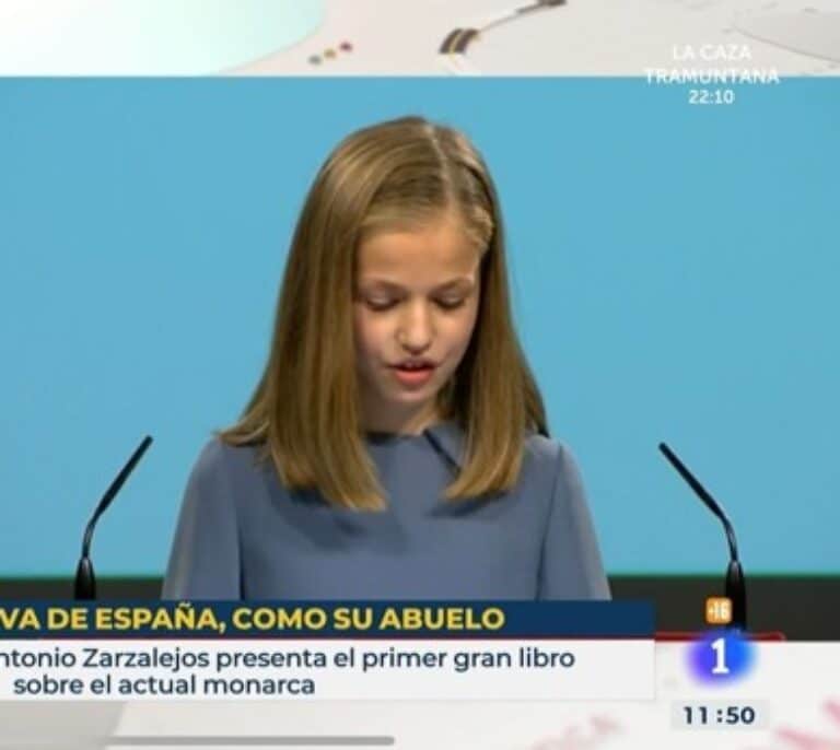 TVE releva a los responsables del rótulo sobre la princesa Leonor