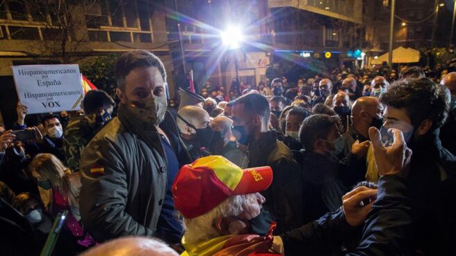 Santiago Abascal, en L'Hospitalet de Llobregat.