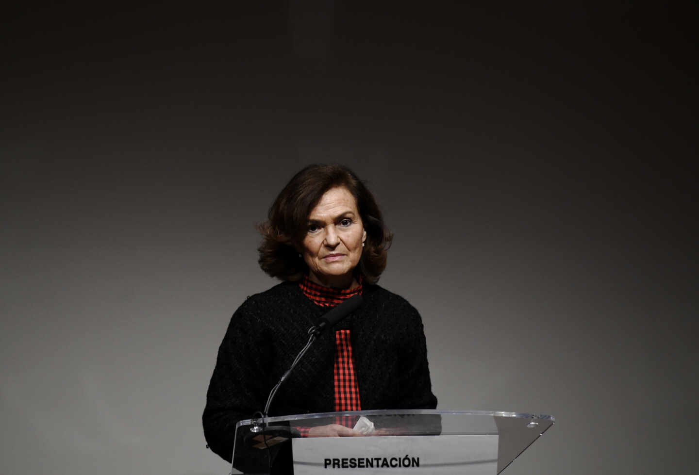 La vicepresidenta primera del Gobierno, Carmen Calvo.