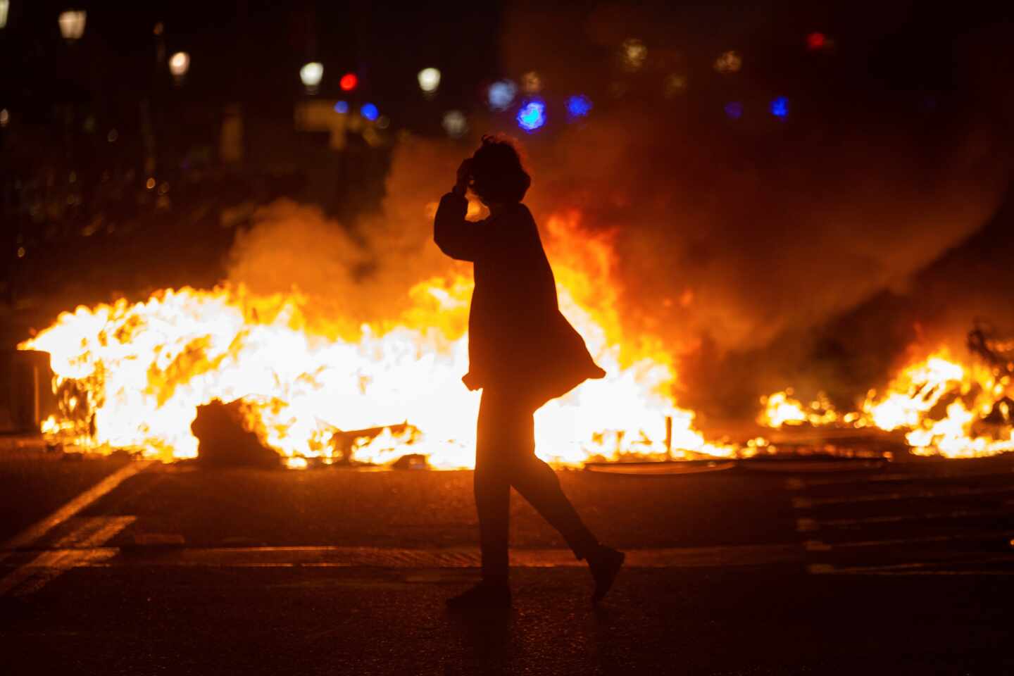 Altercados en Barcelona tras la manifestación de protesta por la detención del rapero Pablo Hasel.