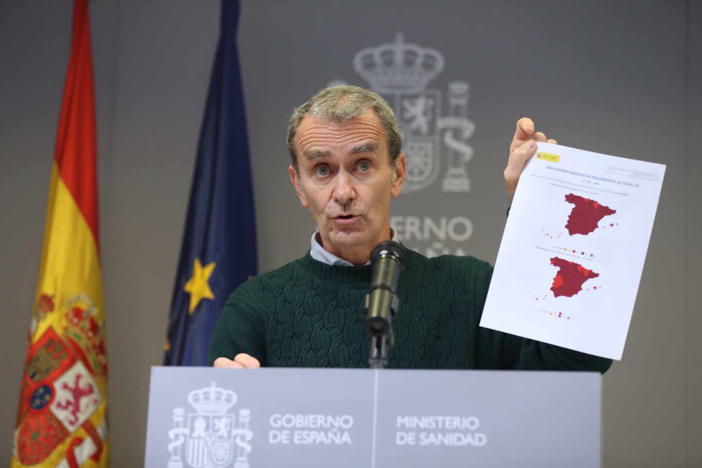 Rueda de prensa del director del Centro de Coordinación de Alertas y Emergencias Sanitarias, Fernando Simón