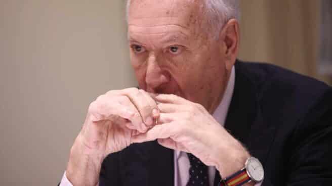 García-Margallo: "El único líder alternativo a Casado es Núñez Feijóo" El ex ministro José Manuel García-Margallo, durante una entrevista.