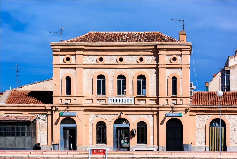 Estación de ferrocarril de la localidad de Torrijos, en Toledo.