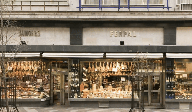 Escaparate de la cafetería Ferpal