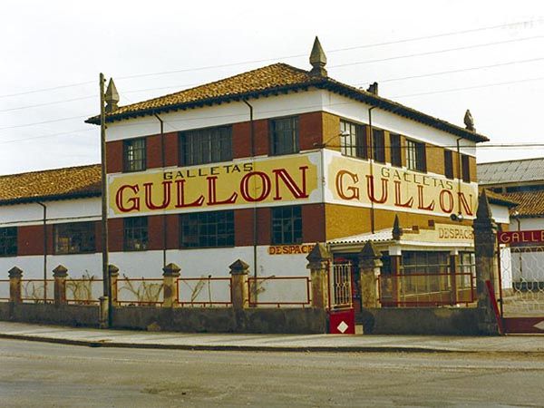 Antiguo aspecto de la fábrica de Galletas Gullón en Castilla y León.