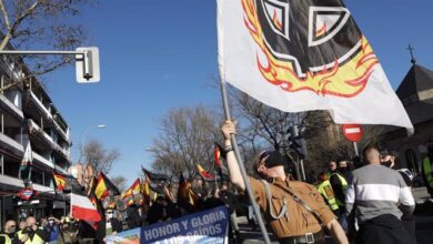 Una marcha nazi en Madrid homenajea a los caídos de la División Azul