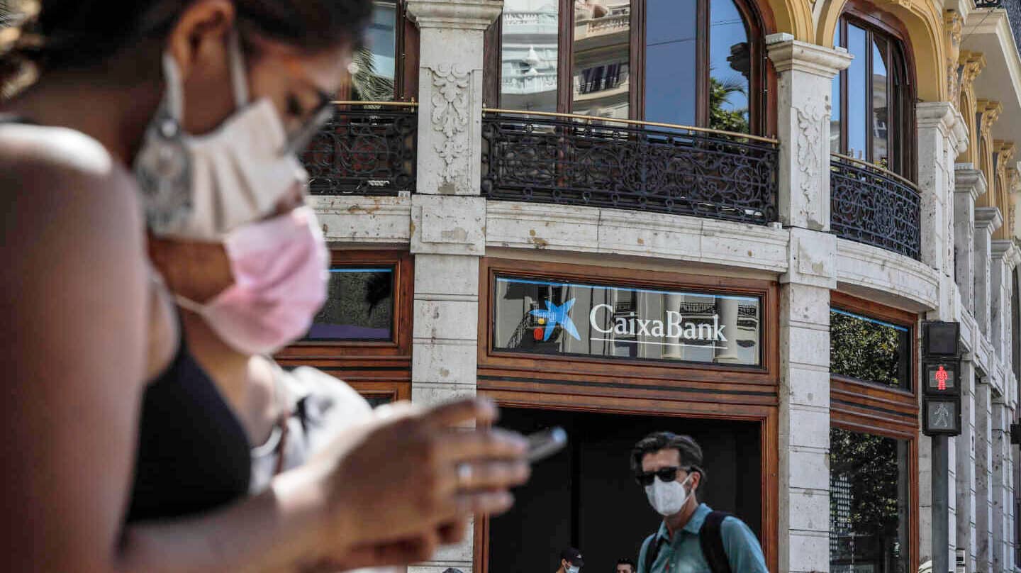 Oficina de CaixaBank en Valencia el pasado septiembre.