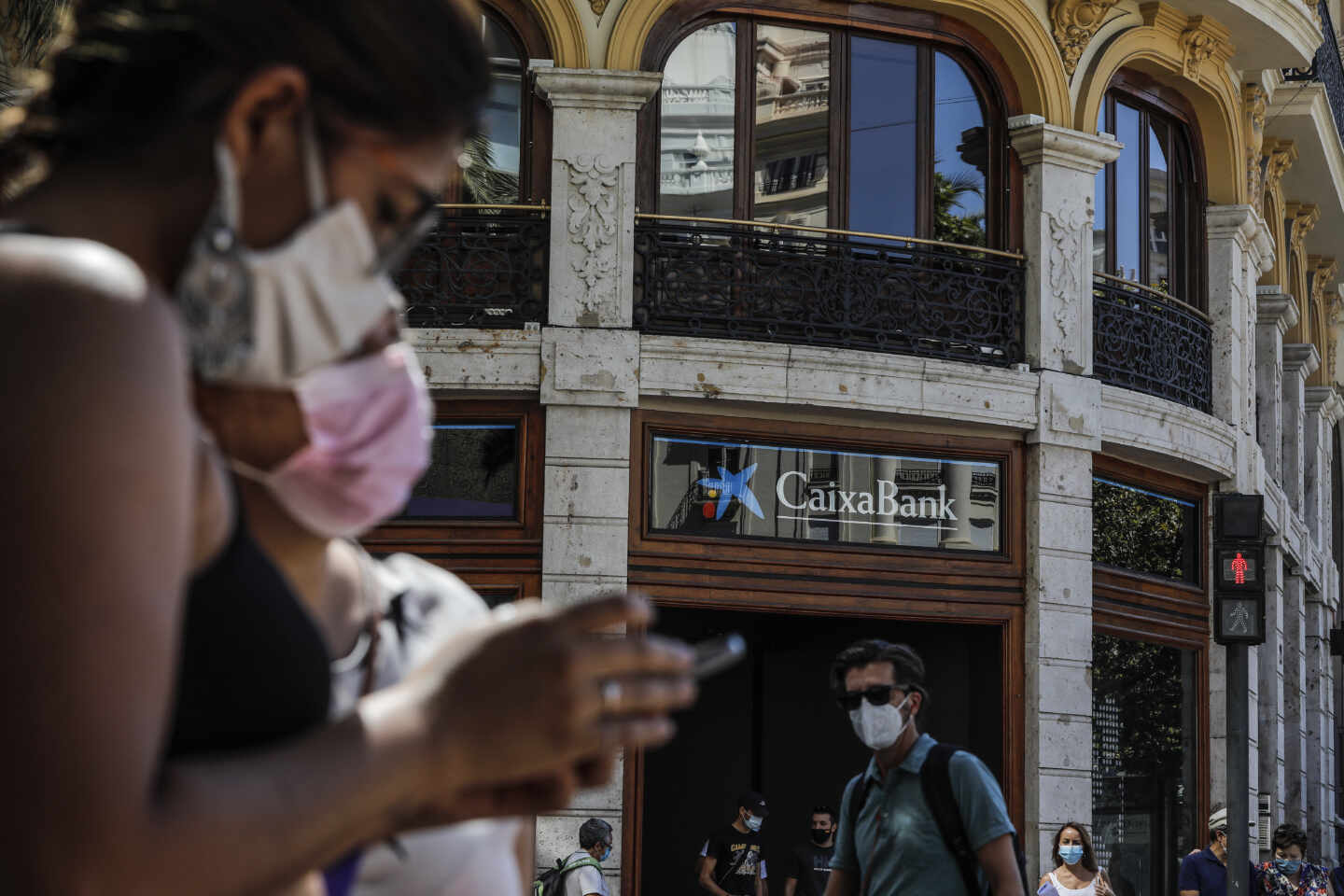 Oficina de CaixaBank en Valencia el pasado septiembre.