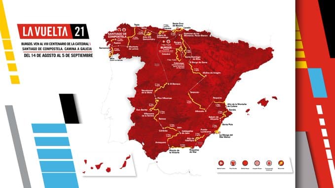 Recorrido de La Vuelta a España 2021.
